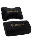 noblechairs Pillow-set for EPIC/ICON/HERO - Black/Gold - Sort / Guld - Stof