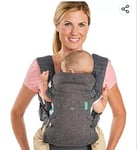 INFANTINO FLIP 4 IN 1 CONVERTIBLE BABY CARRIER ERGONOMIC SLING WITH BIB