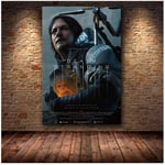 Sjkkad The Poster Decoration Painting of Death Stranding On Hd Canvas Painting Art Wall Pictures for Living Room Game Poster -20X30 Inch No Frame