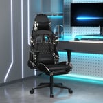 Maisonchic - Chaise gaming de massage Chaise de bureau Fauteuil gamer repose-pied Noir&Camouflage Similicuir 15010