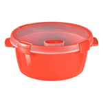 Curver Red Smart Eco Line Round Microwave Food Container 1.6L