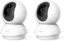 Tapo TP-Link Caméra Surveillance WiFi intérieure 360° 1080p C200, Vision Nocturne, Notifications en Temps réel, Détection de Personne, Suivi de Mouvement, Télécommande, Compatible avec Alexa
