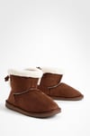 Fur Lined Bow Back Cosy Boots