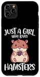 Coque pour iPhone 11 Pro Max Just A Girl Who Loves Hamster doré pour rongeur