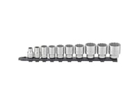 Stahlwille 45/10-12917 96052010 Uttagssats 8 Mm, 10 Mm, 13 Mm, 14 Mm, 15 Mm, 17 Mm, 19 Mm, 21 Mm, 22 Mm, 24 Mm 10 Stycken 3/8