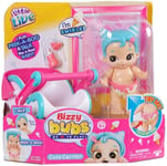 Little Live Bizzy Bubs Peek-A-Boo Baby Swirlee With Carrier, Bottle, Dummy