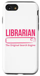 Coque pour iPhone SE (2020) / 7 / 8 Librarian Le moteur de recherche original Funny Bookworm Library
