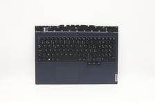 Lenovo Legion 5-15ACH6H Palmrest Touchpad Cover Keyboard Belgian Blue 5CB1C74833