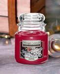 Original Yankee Candle Reindeer Treats 340g Medium Jar Xmas Party Light Night De