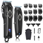 Professional Mens Hair Clippers Cordless Trimmers Machine Beard Electric Shaver