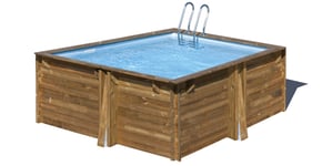 Gre Square Wood Pool 305 X X119 Cm - Model Carra Pooler