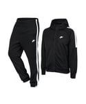 Nike Mens Tribute Hooded Tracksuit in Black - Size Small