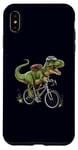 Coque pour iPhone XS Max T-rex Dinosaure à vélo Dino Cyclisme Biker Rider