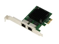 KALEA-INFORMATIQUE Carte PCIe 2.5 Dual Gigabit ethernet 10 100 1000 1G 2.5G avec 2 Ports RJ45. Chipset Intel I225-V