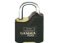 Burg Wächter Gamma 700 55 SB hänglås identiskt mässing, svart profil cylinder hänglås