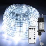 Tube lumineux led avec télécommande Extérieur/Intérieur Tube lumineux Intérieur Chaîne lumineuse—Blanc—20m - Blanc Froid