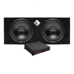 Rockford Fosgate R2-2X10 &amp; GAS MAD A2-1200.1DFL, baspaket