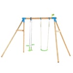 TP Toys Knightswood Wooden Double Swing and Glider Set