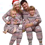 Julpyjamas för Familjen med Elg Mönster Child 5T