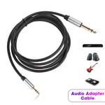 1.8M 6.5mm to 3.5mm Male Audio Cable HiFi AUX Cord Lead Wire for Mobile Phone PC