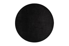 Matto Satine Pyöreä 200 cm Musta - VM Carpet