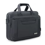 Sacoche / Sac pochette pour PC ordinateur portable 15.6 pouces noir - Malette de voyage/affaires Notebook 15,6 avec compartiment poches de rangement et poignée noire - Laptop Bag XEPTIO