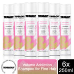 6 Pack of 250ml Toni & Guy Fibre Strengthening Shampoo for All Types of Hair
