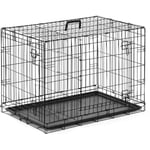 Wiesenfield - Cage à chien Chenil pour chien Cage de transport pour chien 92 x 60 x 66 cm Fer
