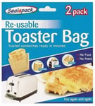 4 Reusable Toaster Bags - Toast Sandwiches Snacks with No Mess