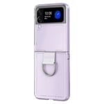TG Samsung Galaxy Z Flip 3 - Praktiskt tunt fodral med ringhållare, transparent