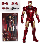FIGURINE IRON MAN 36CM DISNEY MARVEL COLLECTION 10e ANNIVERSAIRE AVEC LED NEUF