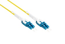 Kabelmeister OS2 Câble Fibre Optique - Duplex - Mâle LC vers LC - UNIBOOT - Single Mode 9/125 - Câble Fibre Optique - 15m