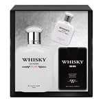 EVAFLORPARIS Whisky Sport Coffret pour Homme Eau de Toilette 100 ml + Miniature 7.5 ml + Parfum de Voyage 20 ml Vaporisateur Spray Parfum Homme 127.5 ml