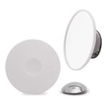 Bosign Sminkspegel AirMirror X15 Löstagbar Make-up spegel Vit ø 11,2 cm,1,4 cm djup Glas. 263139