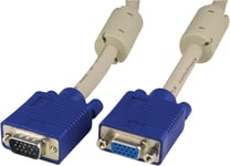 deltaco Extension cable RGB HD15ma-fe 2m Pin-Pin, without pin9