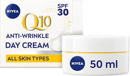 NIVEA Q10 Anti-Wrinkle Power Protecting Day Cream SPF 30 (50ml), Face Cream wit