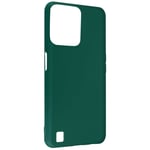 Realme C31 Case Silicone Flexible Matte Finish Smudge-proof Dark Green