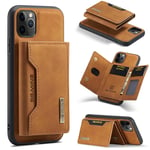 Apple iPhone 11 Pro Magnetic Wallet Brown