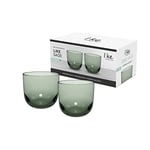 Villeroy & Boch - Like Sage water glass set 2 pces, coloured glass green, capacity 280 ml