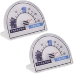 2 Pack Fridge Freezer Thermometer Dial With Recommended Temperature Zones Coole