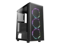 Azza Prime - Mid Tower - Atx - Genomskinlig Sidopanel (Härdat Glas) - Svart - Usb/Audio/Mic