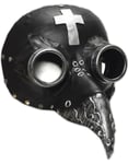 Plague Doctor Mask med kors på pannan