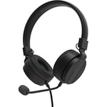 SNAKEBYTE Xbox Headset SX - Noir/Vert - Casque de Jeu stéréo Xbox Series SX, Pilote Audio 40mm, Micro Amovible, rembourré, Jack 3,5mm, Compatible avec PS5, Xbox, Ordinateur Portable