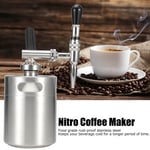 (2L) Coffee Keg Nitro Cold Brew Coffee Maker Stainless Steel Sturdy