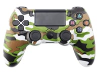 Wireless Game Controller for PS4, Wireless PS4 Controllers Bluetooth 4.0 Touch Pad Gamepad Six-axis Dual Vibration Shock for Playstation 4 with LED Light Bar and 3.5mm Audio Jack - Camouflage green