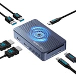 ACASIS 40Gbps Boîtier et Adaptateur Disque Dur Externe,Aluminium M.2 NVMe SSD USB-C Station d'accueil,pour NVMe PCIe 2230 2242 2260 2280M-Key(B+M Key),Compatible avec Thunderbolt 3/4 USB 4/3.2/3.1/3.0