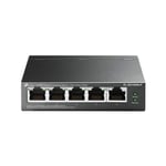 TP-Link PoE Switch 5-Port Gigabit, 4 PoE+ ports up to 30 W for each PoE port and