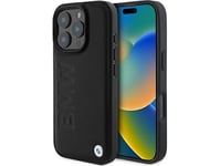 Bmw Bmhmp16xsllbk Iphone 16 Pro Max 6.9" Black Hardcase Leather Hot Stamp Magsafe