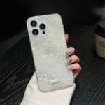 För Iphone 14 Pro Max Shell Grain Gradient Case Glitter Tpu Stötsäkert cover Transparent