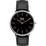 Mens Wristwatch ICE WATCH CITY CLASSIC IC.016227 Leather Black Rose Gold
